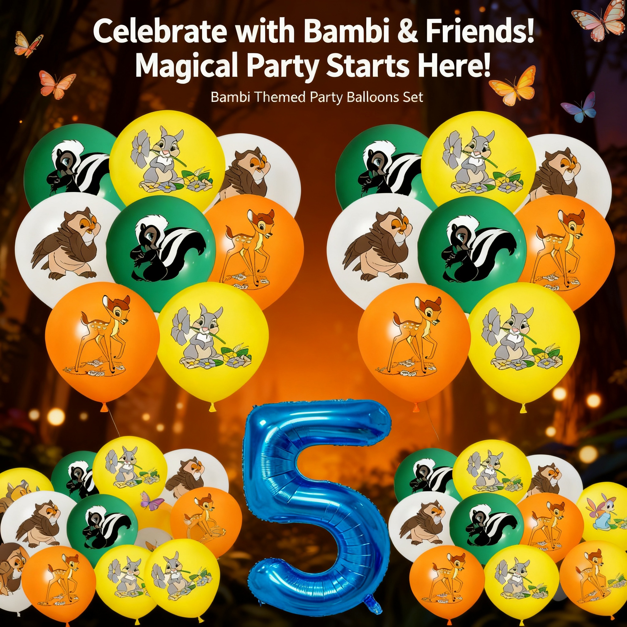 Pet Supplies Delivery - Bambi Forest Pet Deer Birthday Party