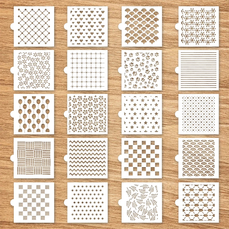 Pet Supplies Delivery - NUBECOM 20pcs Painting Templates PET Decor