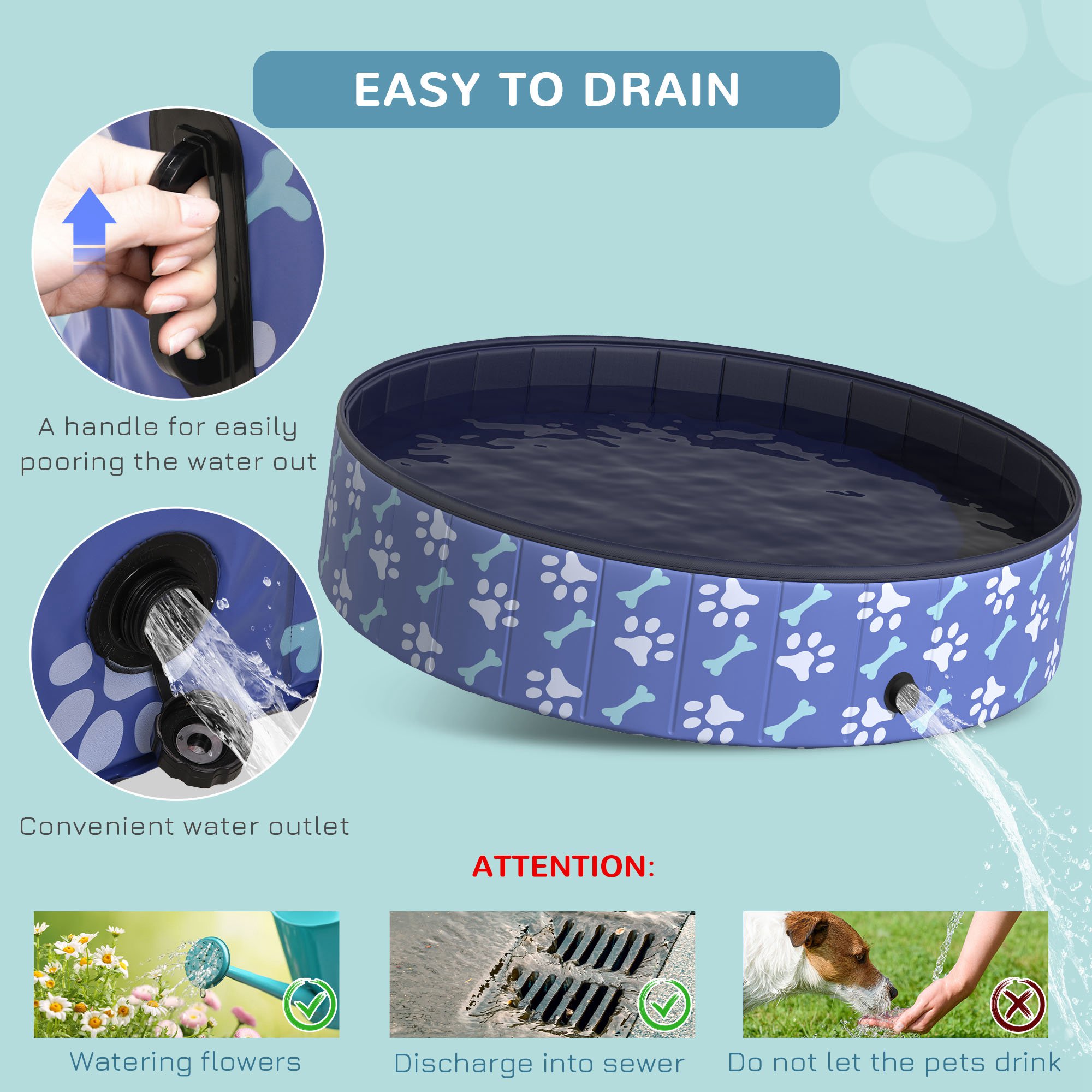 Foldable Pet Swimming Pool Eas - огляд і ціна Pet Supplies In Store