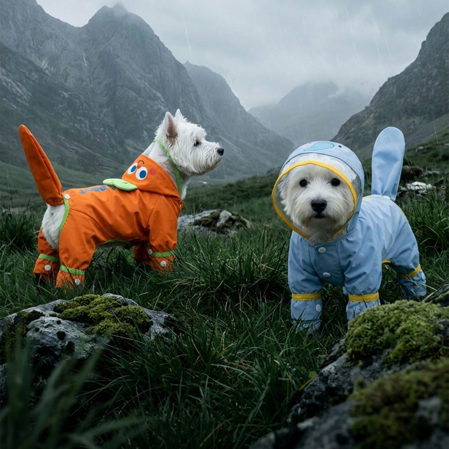 Orange Carrot Dog Raincoat Fou - огляд і ціна Dog Raincoat
