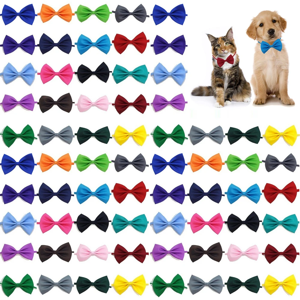 50/100pcs Dog Bows Mix Colors  - огляд і ціна Pet Supplies Wholesale