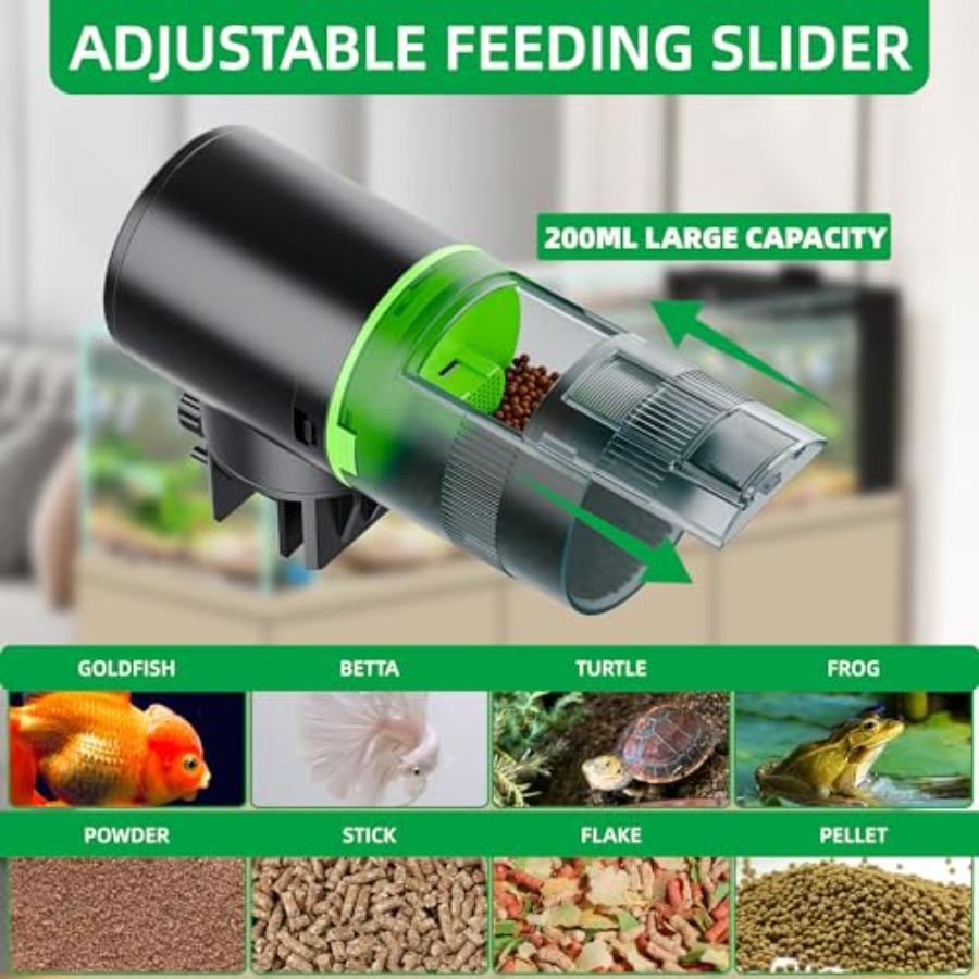 【Spot goods】Automatic Fish Fee - огляд і ціна Aquarium Fish Tank