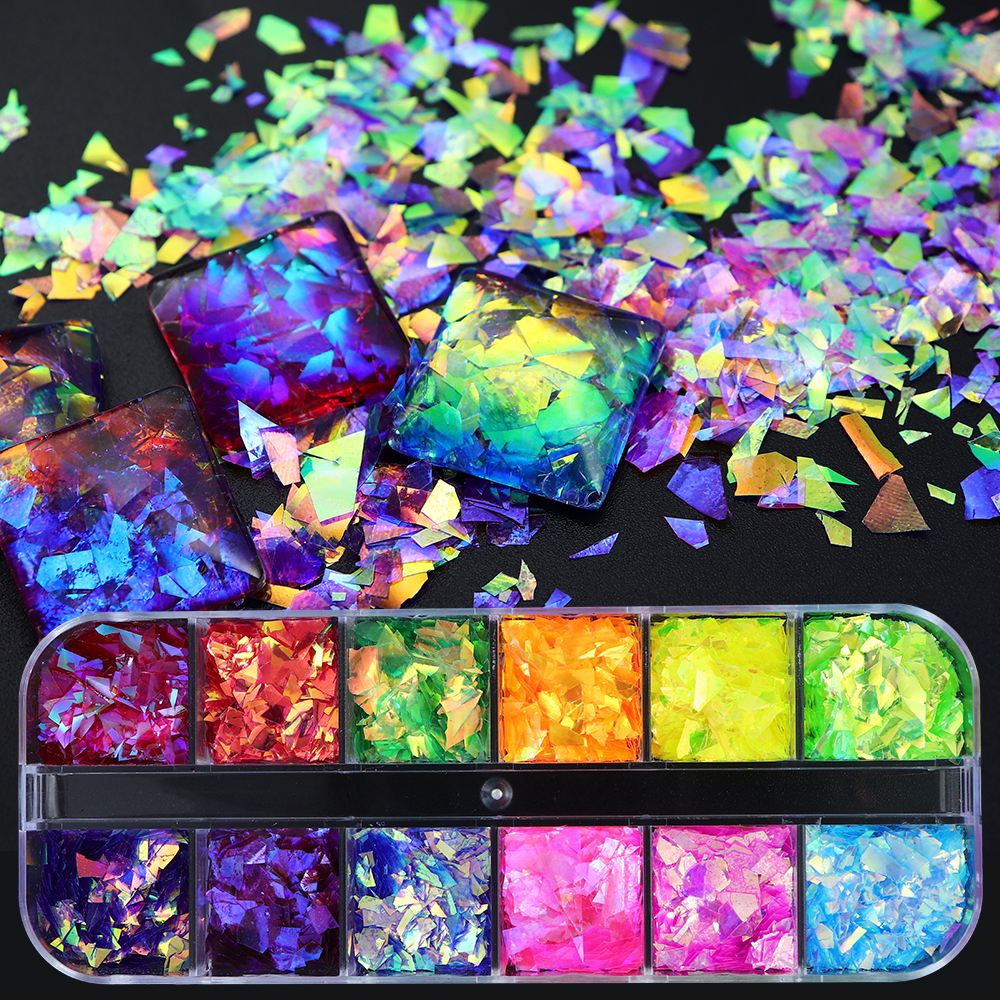 12 Grids/Box Iridescent Glitte - огляд і ціна Pet Supplies Delivery