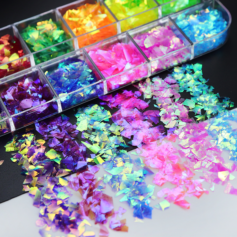 12 Grids/Box Iridescent Glitte - огляд і ціна Pet Supplies Delivery