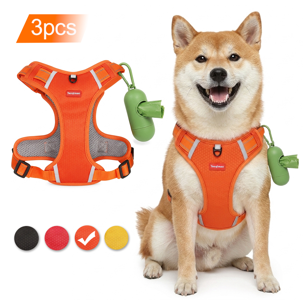 Pet Dog Harness Set with Poop  - огляд і ціна No Pull Dog Harness