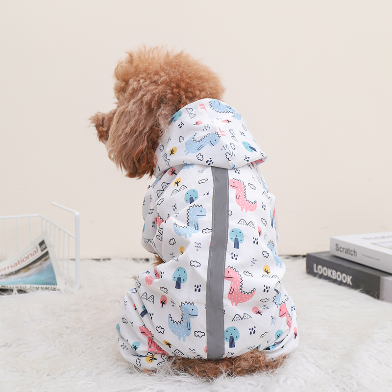 Cartoon Print Chihuahua Rainco - огляд і ціна Dog Raincoat