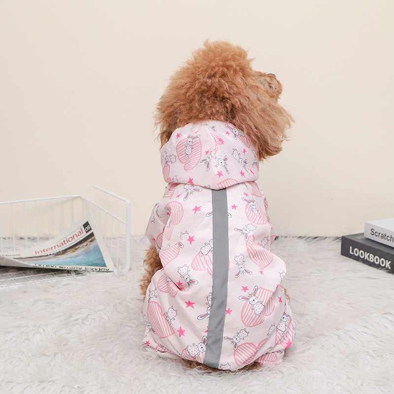 Cartoon Print Chihuahua Rainco - огляд і ціна Dog Raincoat
