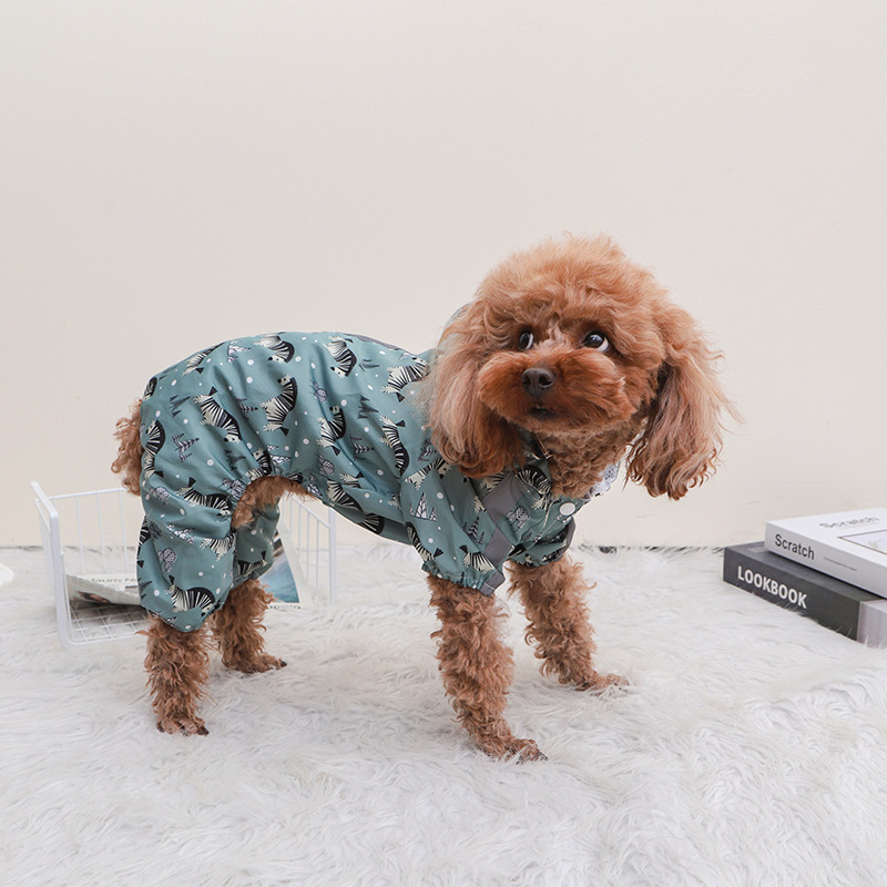 Cartoon Print Chihuahua Rainco - огляд і ціна Dog Raincoat