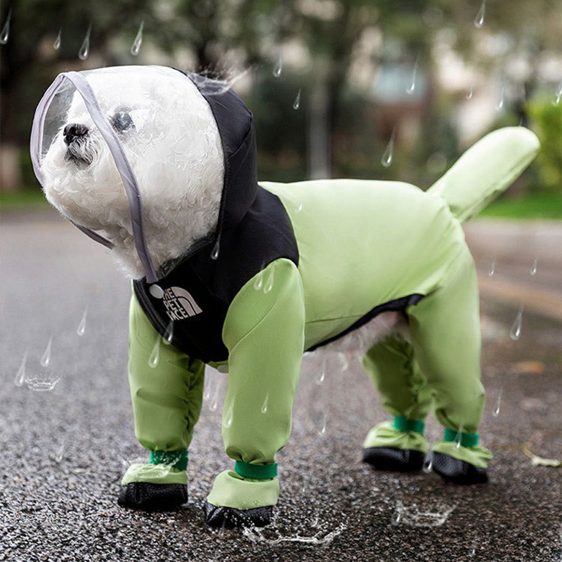 Pet Hooded Raincoat Clashing C - огляд і ціна Dog Raincoat