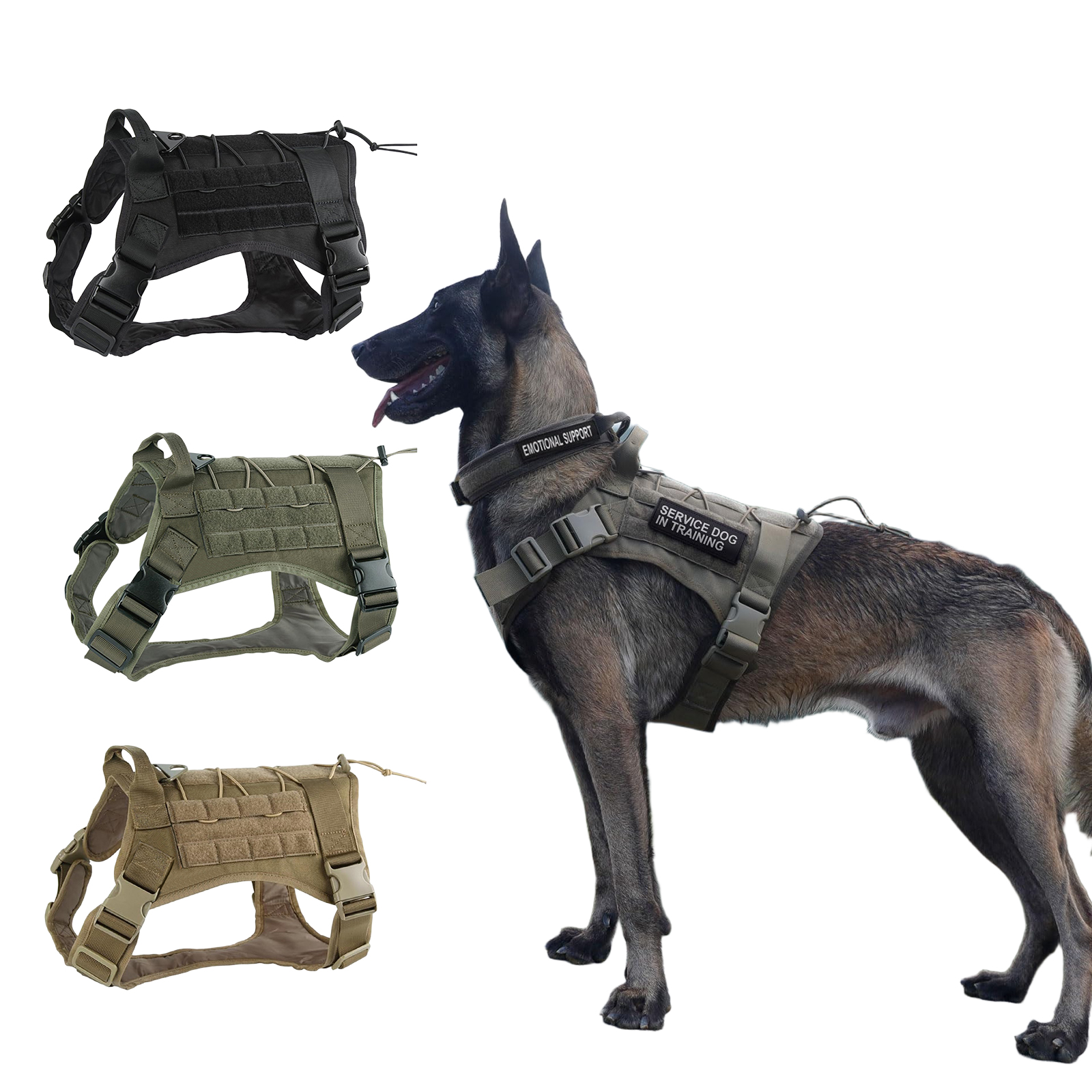 Tactical Dog Harness for Large - огляд і ціна No Pull Dog Harness