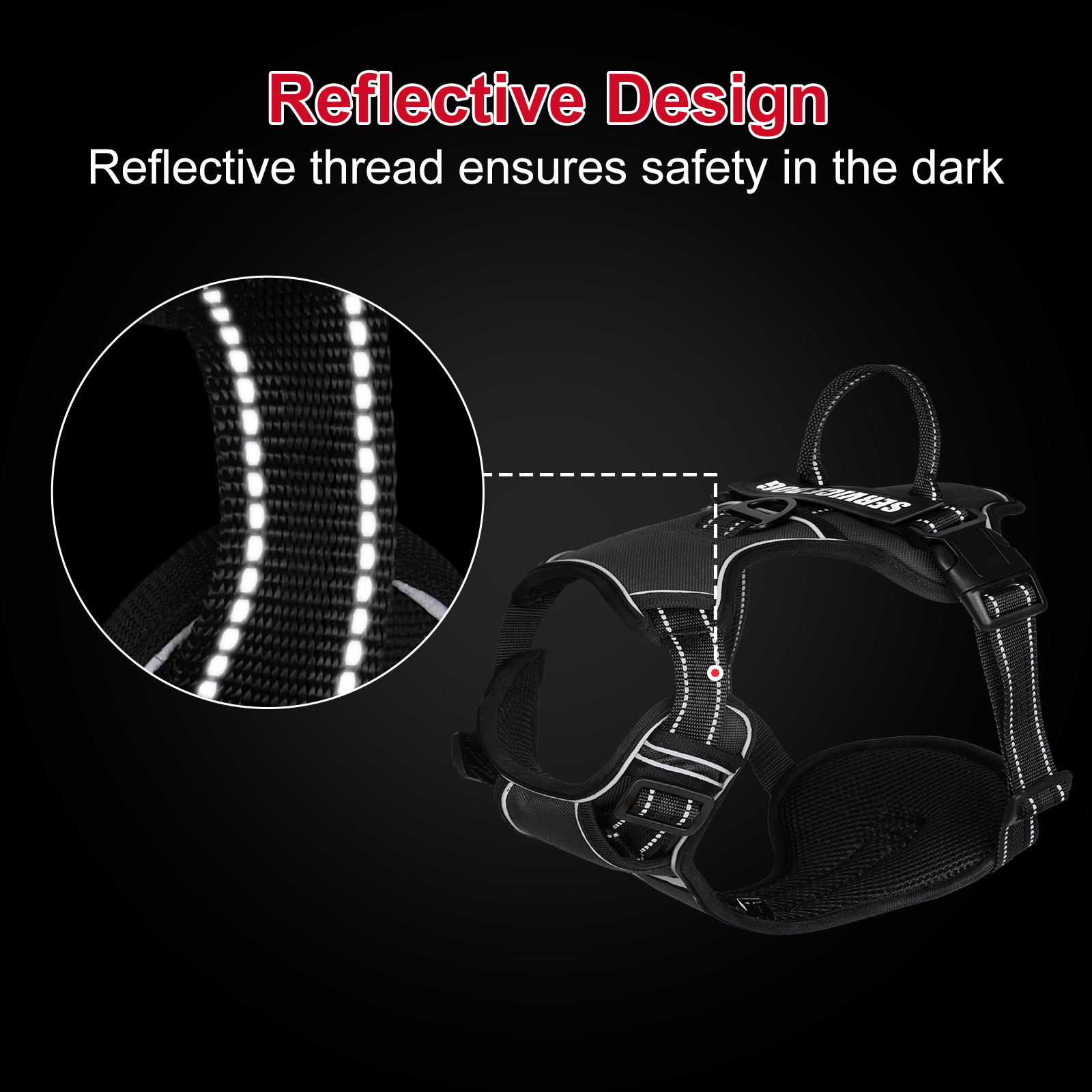 Nylon Adjustable Dog Harness N - огляд і ціна No Pull Dog Harness