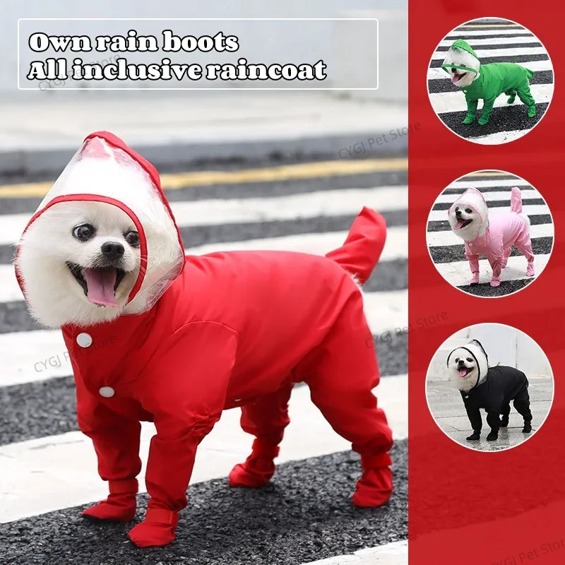 Dog Raincoat Rain Jacket Cute  - огляд і ціна Dog Raincoat