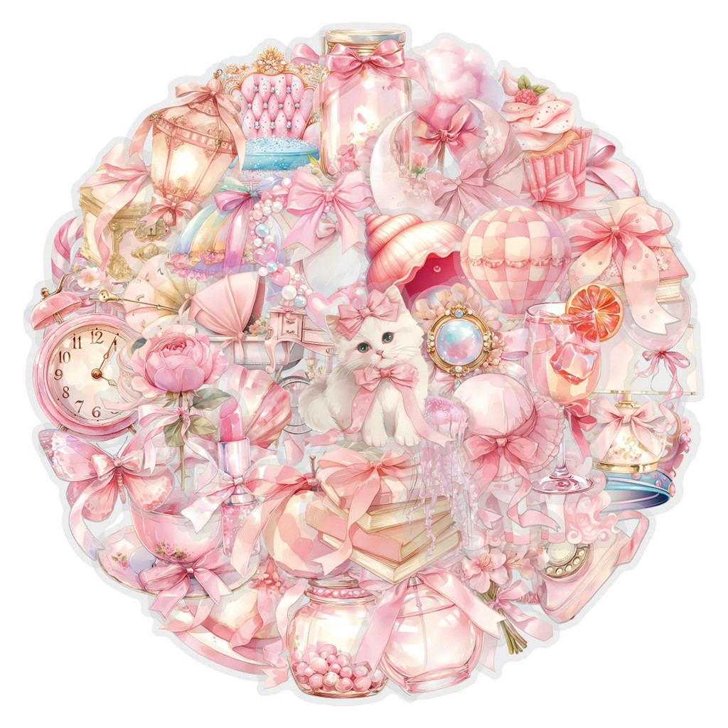 60 PCS Pink Coquette Sticker P - огляд і ціна Pet Supplies In Store