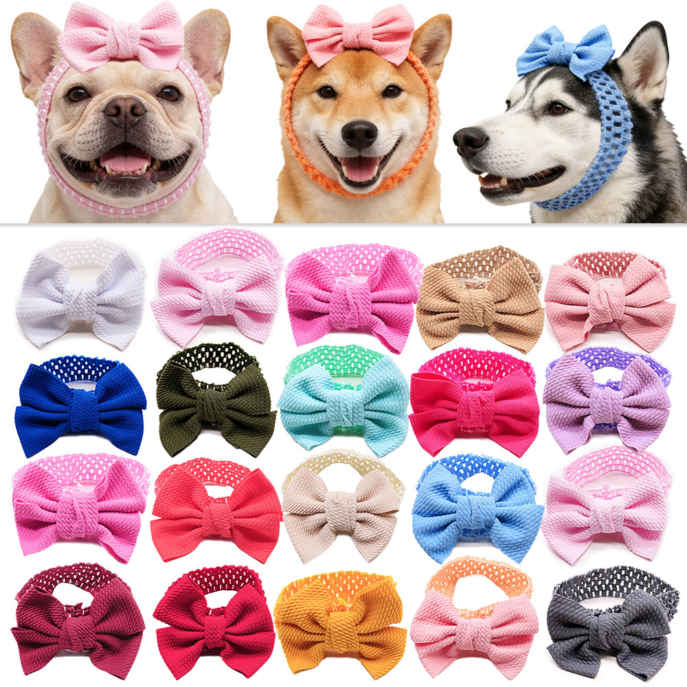 50PCS Dog Bows Elastic Bands C - огляд і ціна Pet Supplies Wholesale