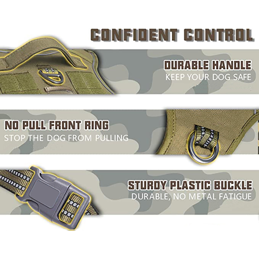 Military Tactical Dog Harness  - огляд і ціна No Pull Dog Harness