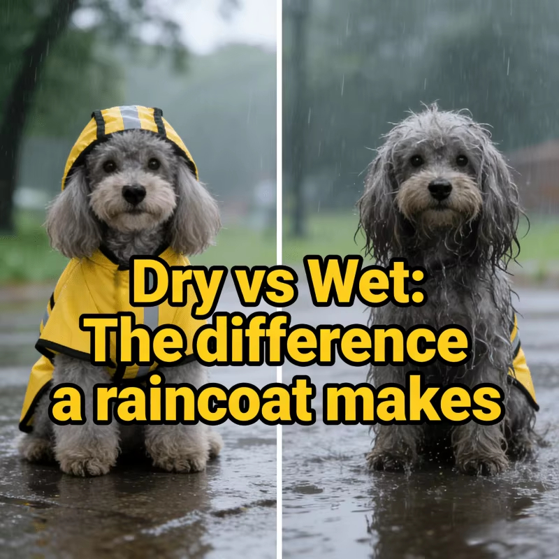 Keep Your Pet Dry And Comforta - огляд і ціна Dog Raincoat