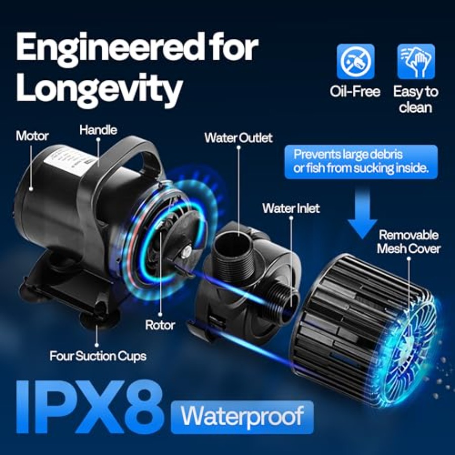 Electric 310W 5300GPH Submersi - огляд і ціна Aquarium Fish Tank